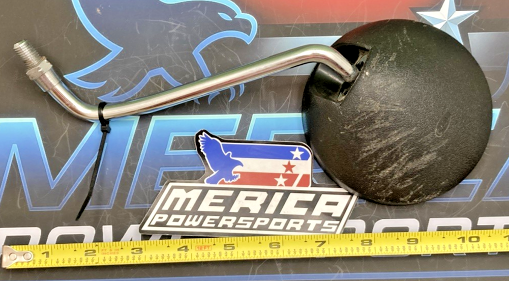 Replaces Yamaha 3Y1-26290-00-00 Rear View Mirror Assy, (RH) Black