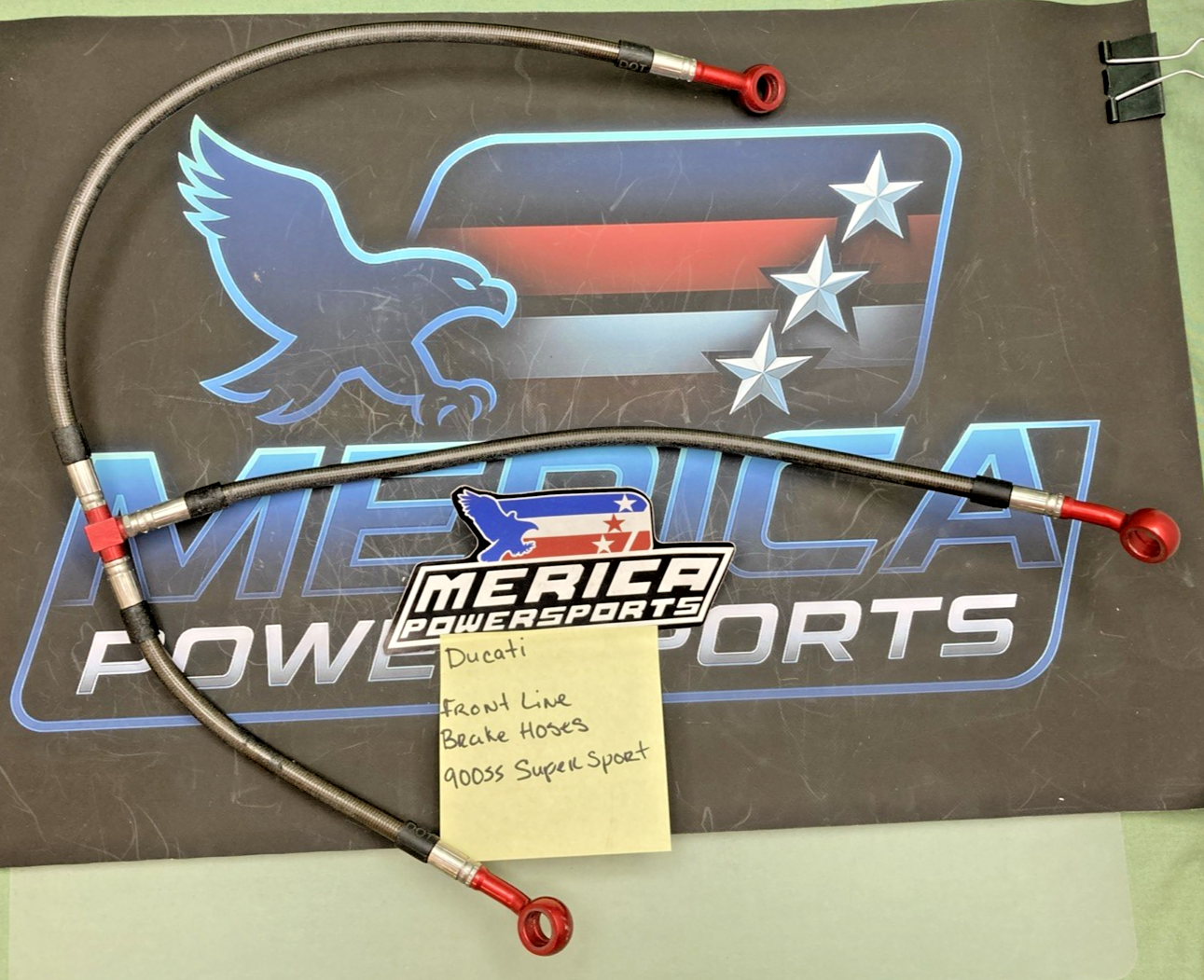 Replaces Ducati Front Line Brake Hoses, 900ss Super Sport
