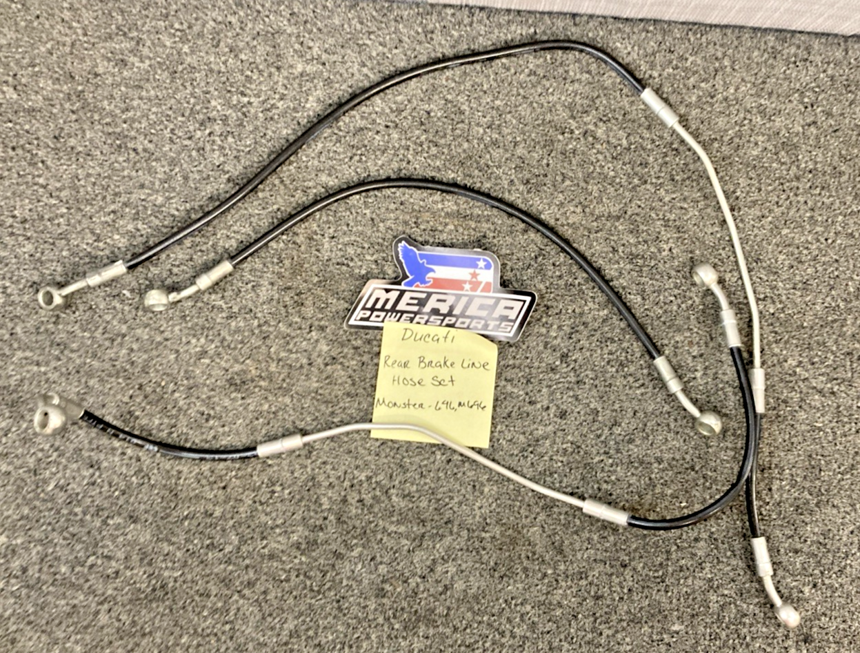 Replaces Ducati Rear Brake Line Hose Set, Monster-696, M696