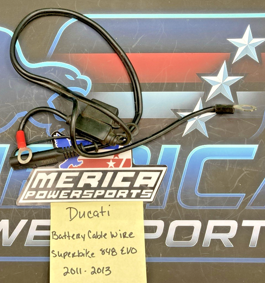 Replaces Ducati Battery Cable Wire, Superbike 848 EVO 2011-2013