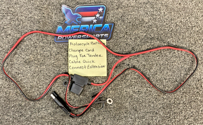 Motorcycle Battery Charger Cord Plug For Tender Cable Quick Connect Extension