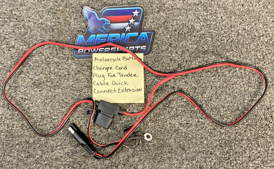 Motorcycle Battery Charger Cord Plug For Tender Cable Quick Connect Extension