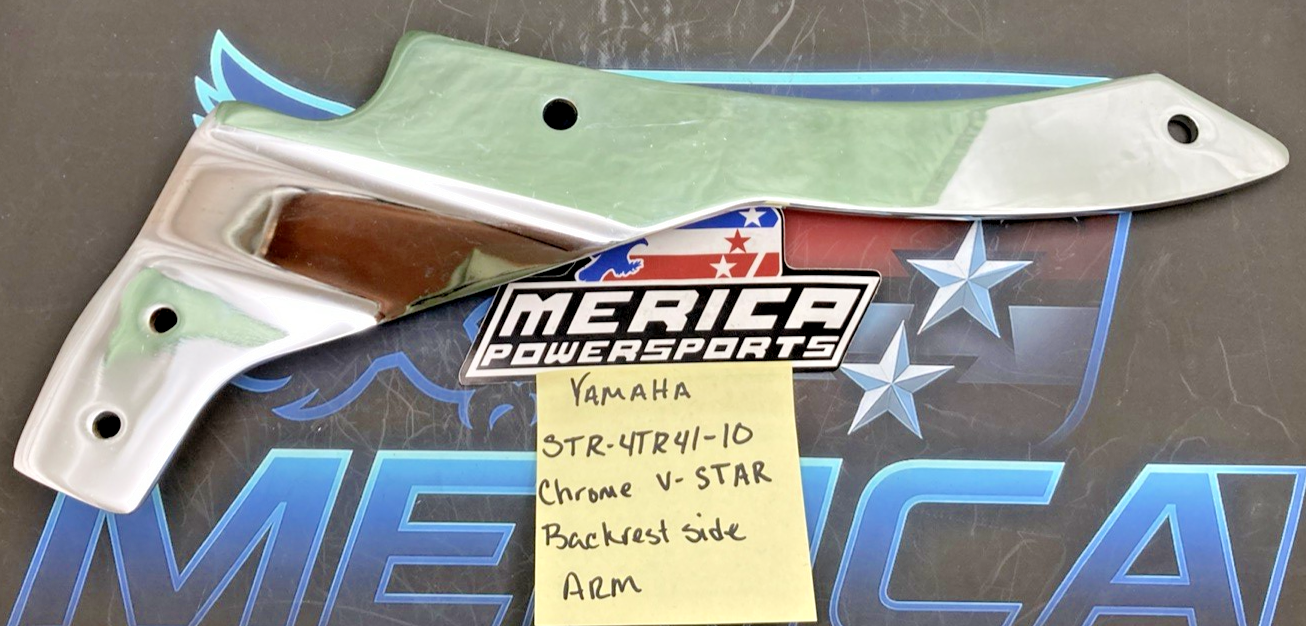 Replaces Yamaha STR-4TR41-10 Chrome V-Star Backrest Side Arm RH (Incomplete kit)
