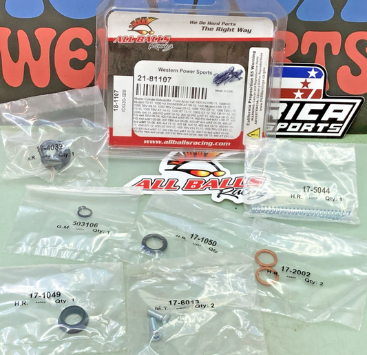 New Genuine All Balls 18-1107 21-81107 Master Cylinder Rebuild Kit
