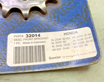 New Genuine Sunstar 32014 Front Sprocket 14T