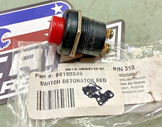New Genuine Kleinn 318 Air Horn Detonator Switch, Red