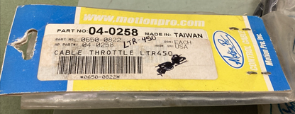 New Genuine Motion Pro 04-0258 Throttle Cable