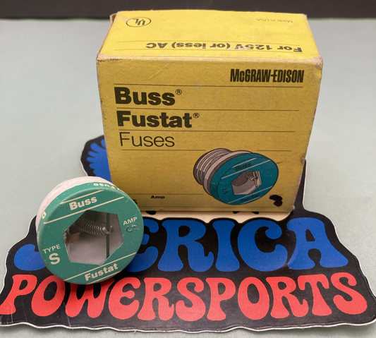 QTY 2 New Genuine Bussmann MG-400 Type S Fustat Dual-Element Plug Fuse, 5amp
