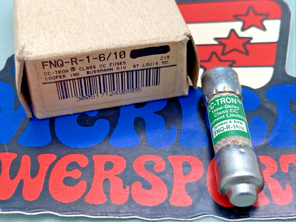 New Genuine Bussmann FNQ-R-1-6/10 CC-Tron Time Delay Class CC Fuse, DL00-17