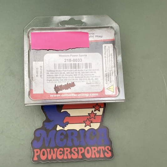 Genuine All Balls 218-8033 Sintered Brake Pad Front Left