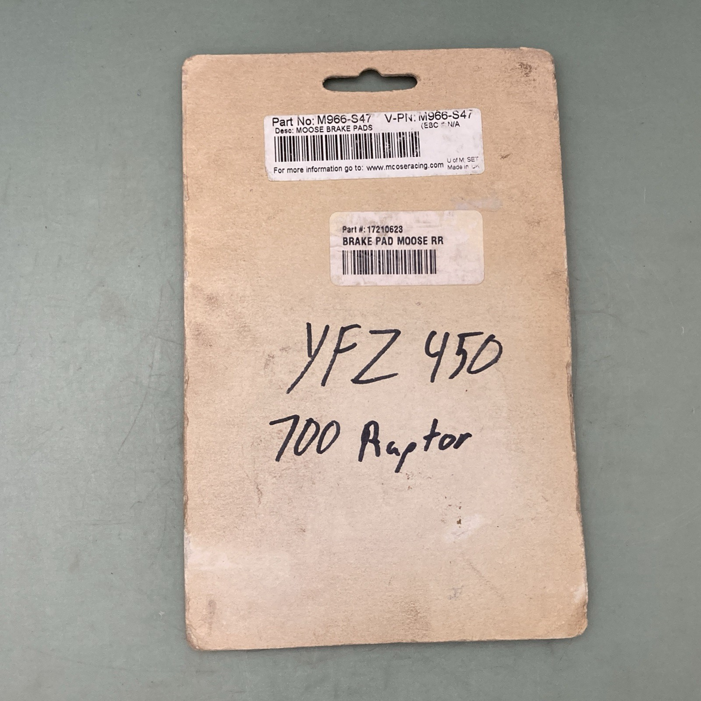 Genuine Moose M966-S47 Compound Brake Pad