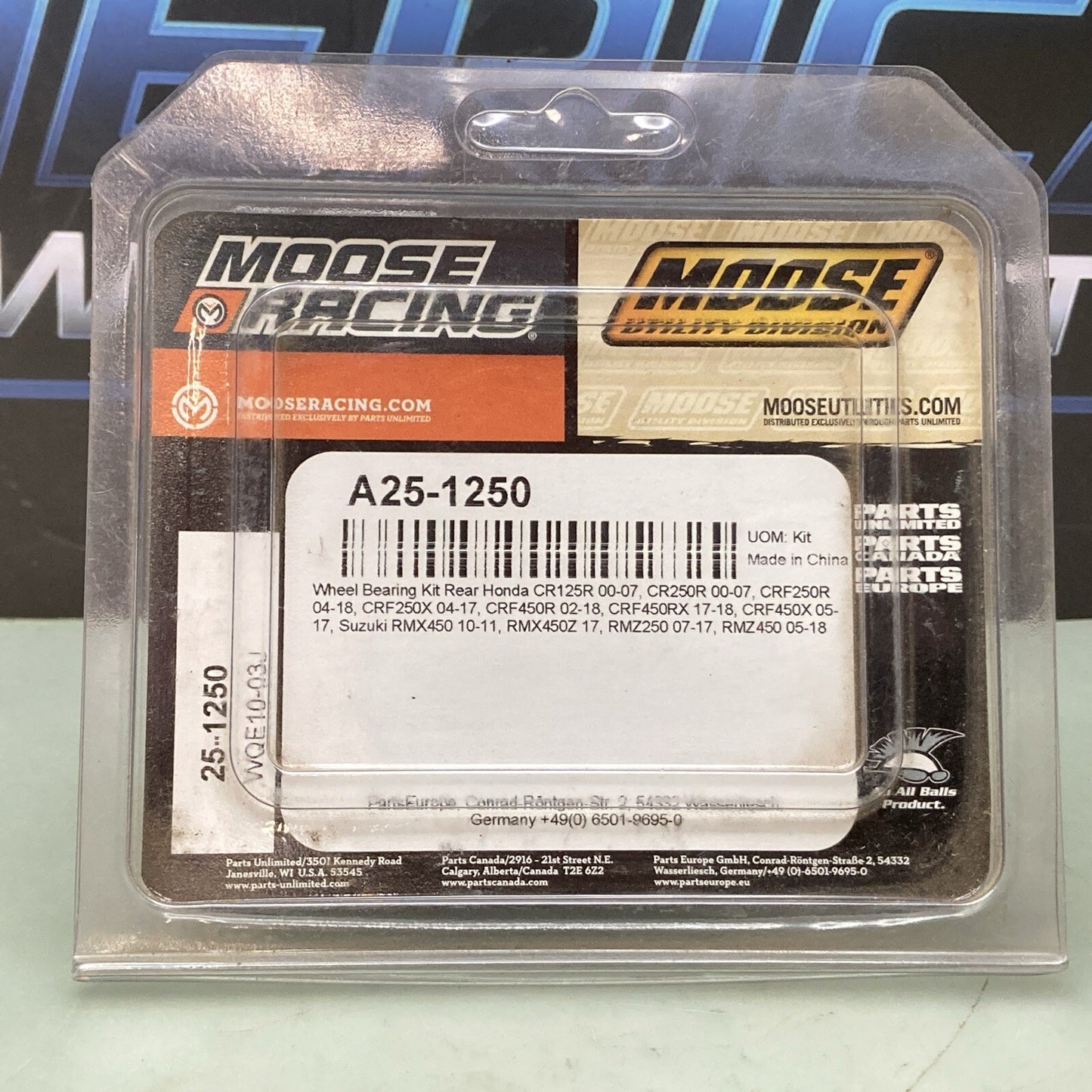 Genuine Moose A25-1250 Wheel Bearing Kit