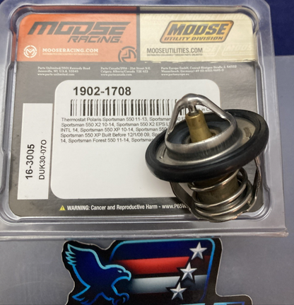 New Genuine Moose Racing 1902-1708 Thermostat w/Gasket