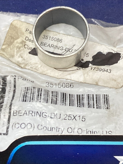New Genuine Polaris 3515086 DU 25x15 Bearing
