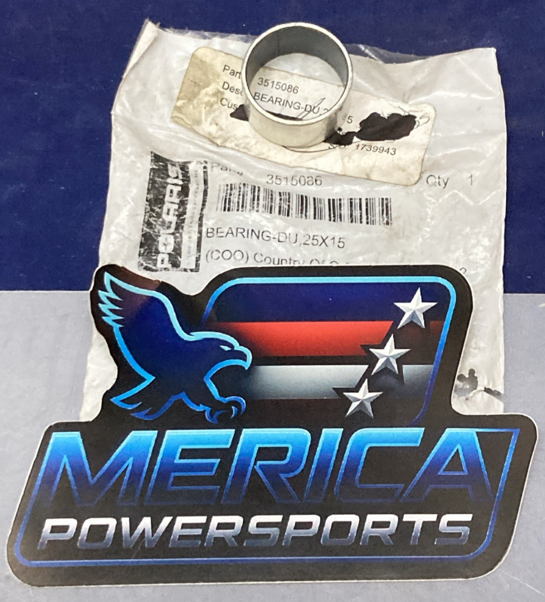 New Genuine Polaris 3515086 DU 25x15 Bearing