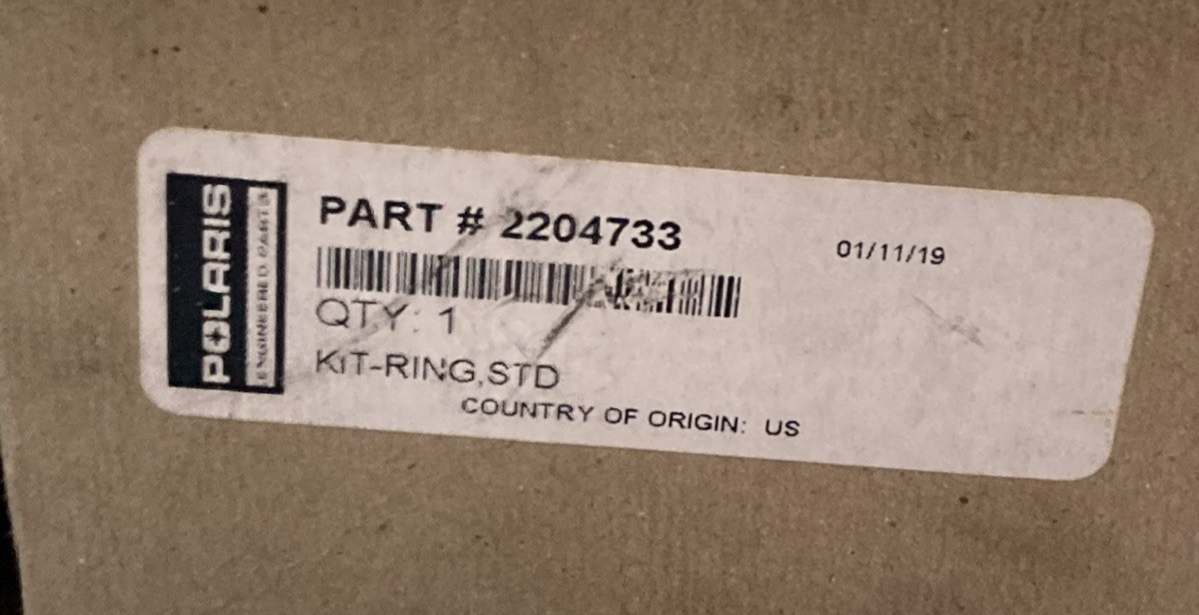 New Genuine Polaris 2204733 Piston Ring Set STD