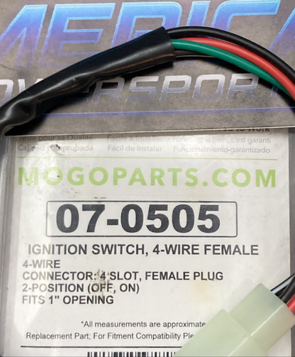 New Genuine Mogo 07-0505 ATV Ignition Switch