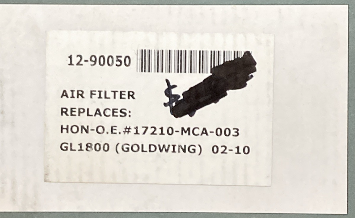 New Genuine Emgo 12-90050 Air Filter Replaces 17210-MCA-003