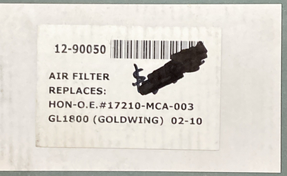 New Genuine Emgo 12-90050 Air Filter Replaces 17210-MCA-003