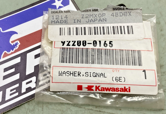 Qty 2 New Genuine Kawasaki 92200-0165 Signal Washer