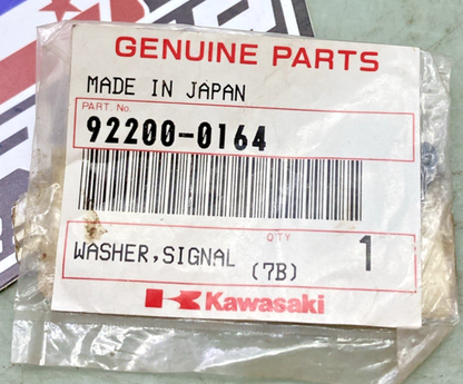 Qty 2 New Genuine Kawasaki 92200-0164 Signal Washer