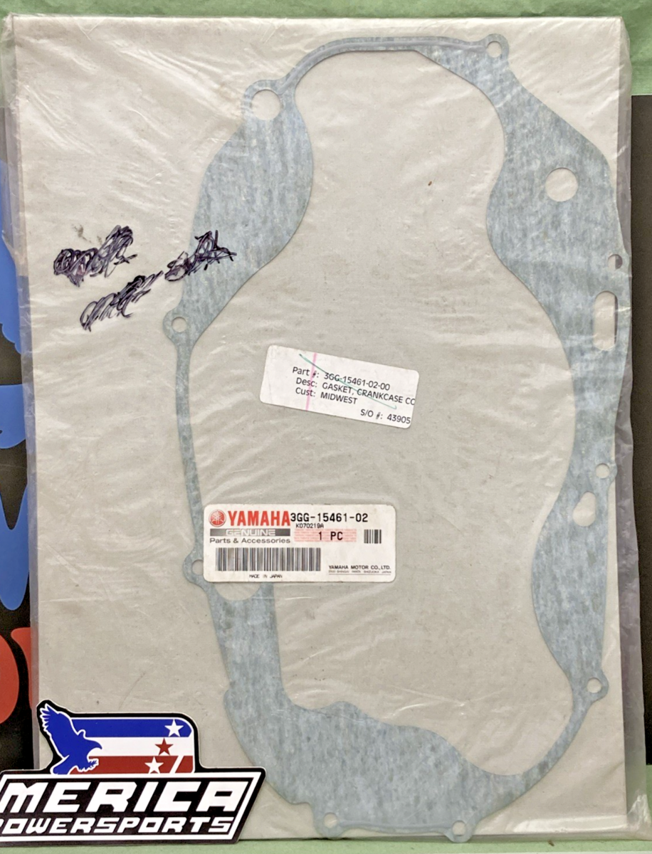 New Genuine Yamaha 3GG-15461-02 Crankcase Cover Gasket