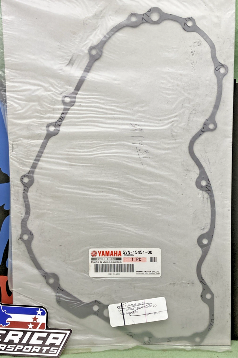 New Genuine Yamaha 5VN-15451-00 Crankcase Cover Gasket