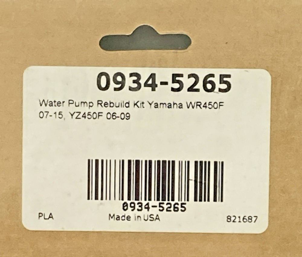 New Genuine Moose Racing 0934-5265 Water Pump Rebuild Kit Incomplete Kit