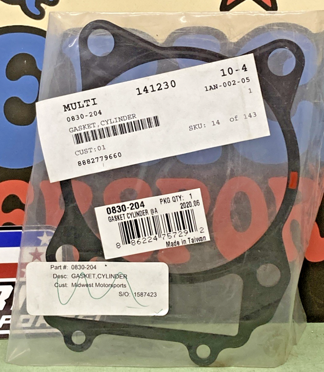 New Genuine Arctic Cat 0830-204 Cylinder Gasket