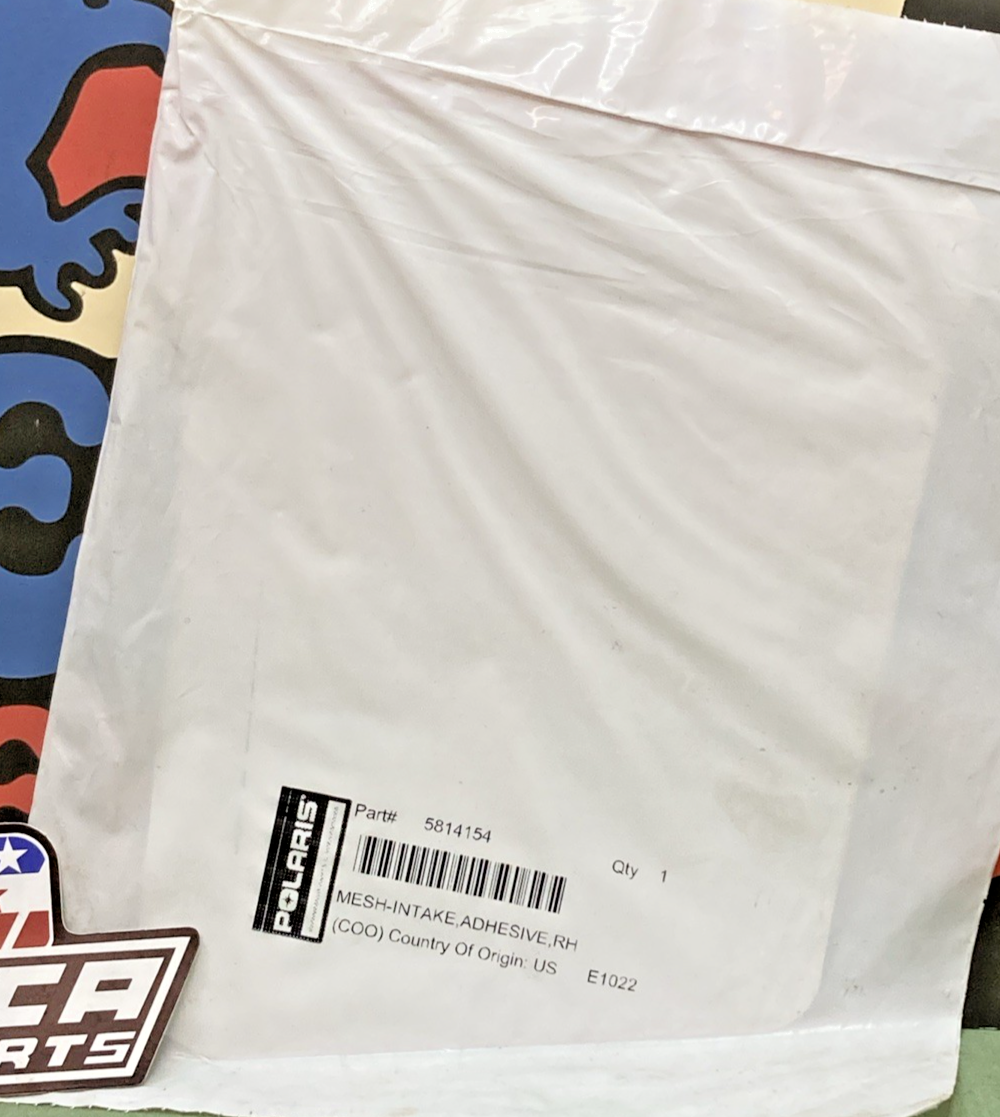 New Genuine Polaris 5814154 Mesh-Intake, Adhesive, Rh