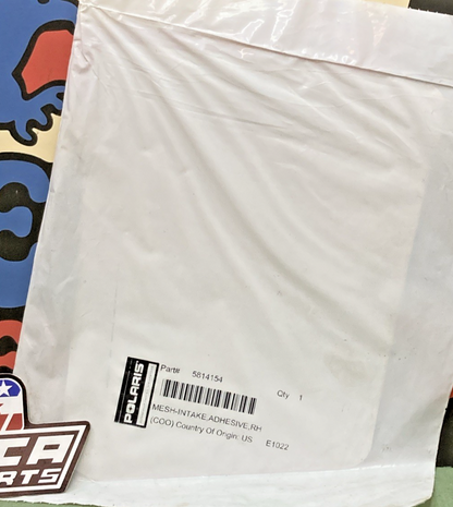 New Genuine Polaris 5814154 Mesh-Intake, Adhesive, Rh