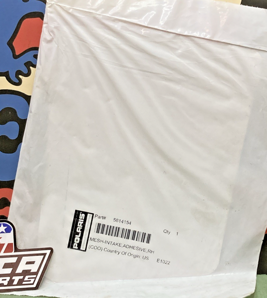 New Genuine Polaris 5814154 Mesh-Intake, Adhesive, Rh