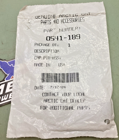Qty 5 New Genuine Arctic Cat 0541-189 Cap, Pin Assy
