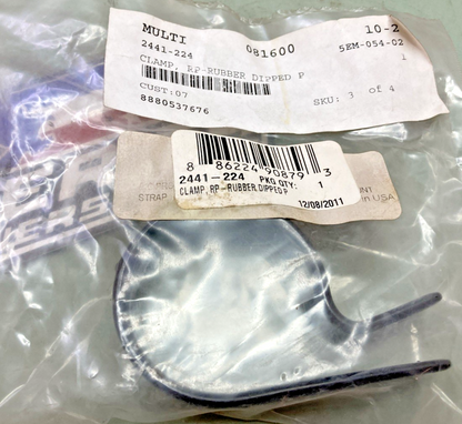 New Genuine Arctic Cat 2441-224 Clamp, Rubber Dipped