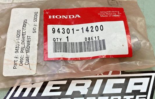 Qty 2 New Genuine Honda 94301-14200 Dowel Pin