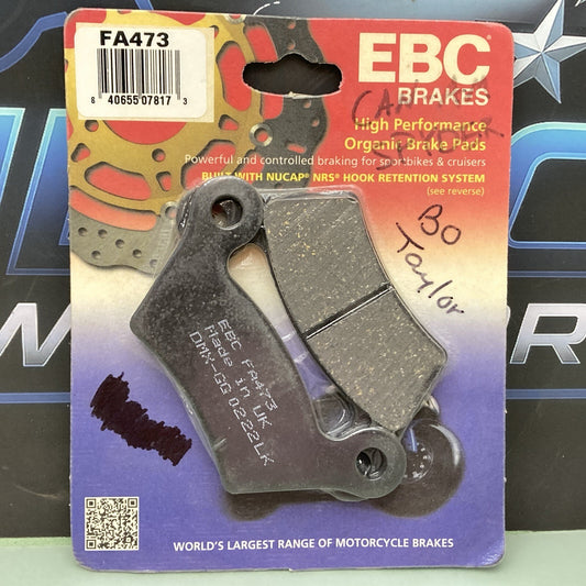 New Genuine EBC Brakes FA473 High Performance Organic Brake Pads