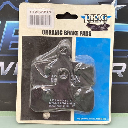 New Genuine Drag Specialties 1720-0217 Organic Brake Pads