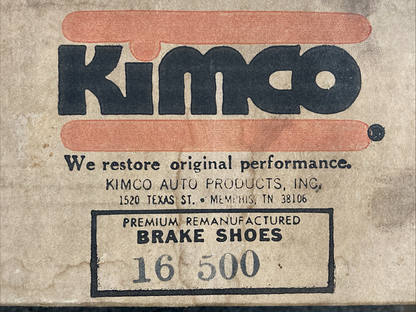 Remanufactured Kimco 16-500 Brake Shoe Set