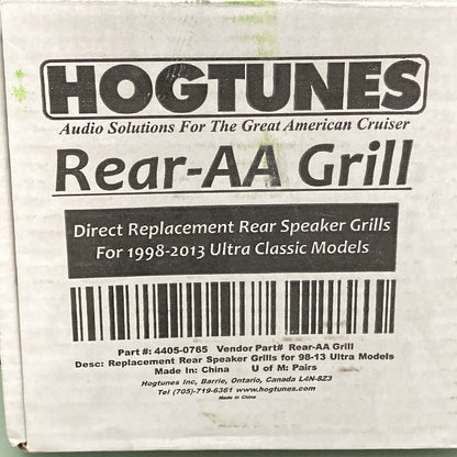New Genuine Hogtunes 4405-0765 Rear-AA Speaker Grill