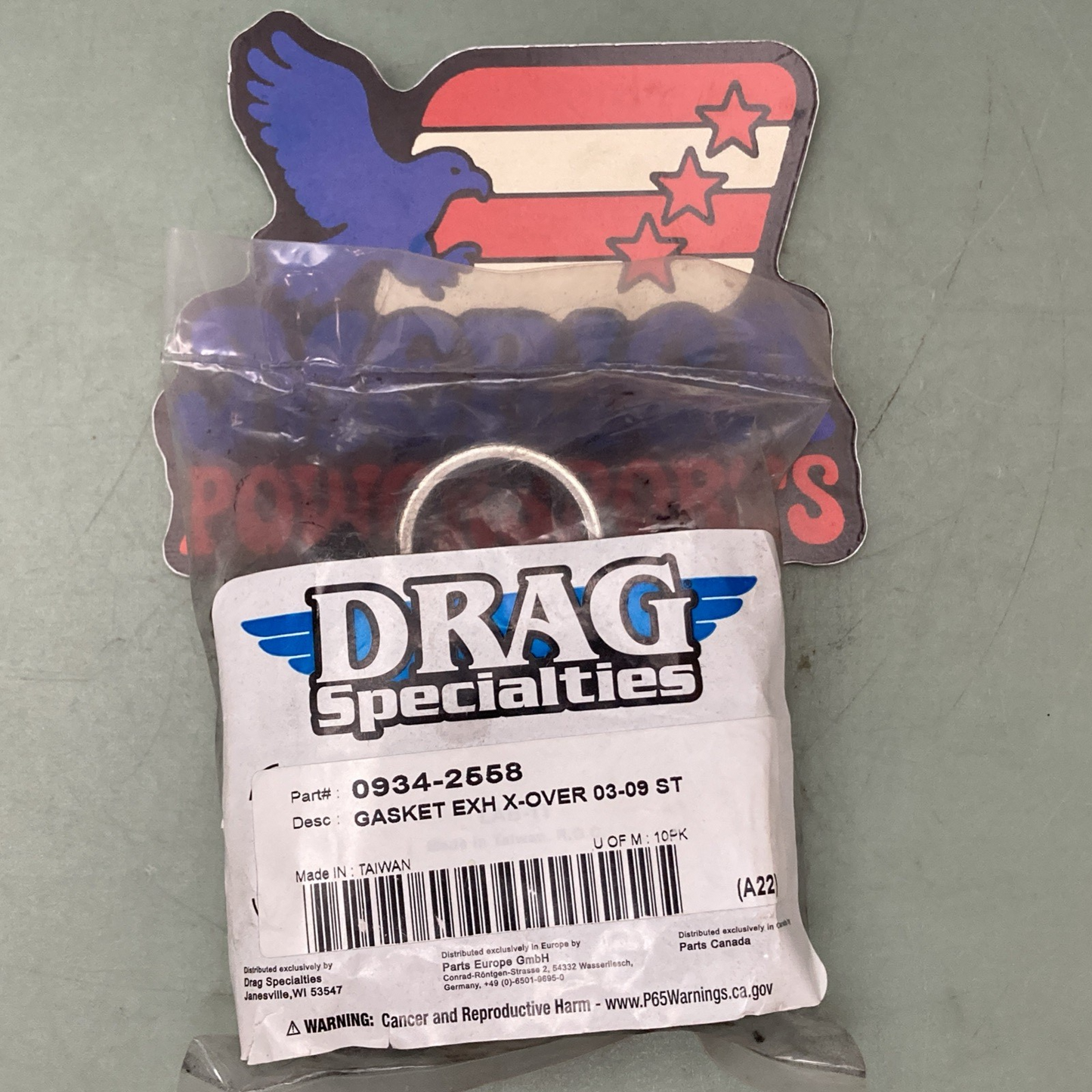 New Genuine Drag Specialties 0934-2558 Interconnect Exhaust Gasket