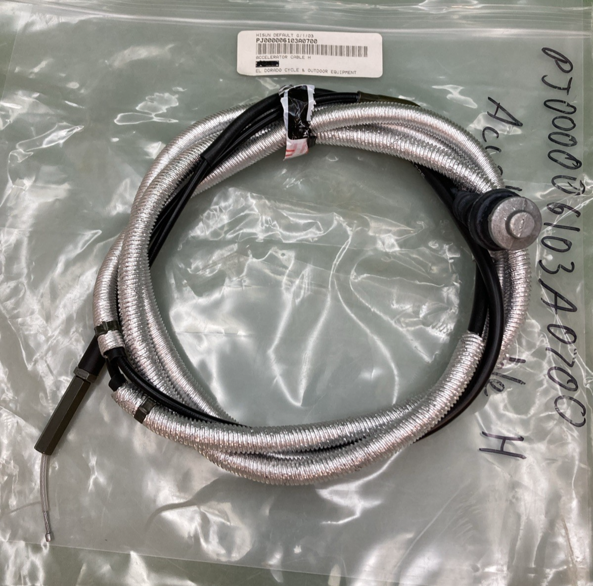 NEW REPLACES HISUN PJ000006103A0700 Accelerator Cable H