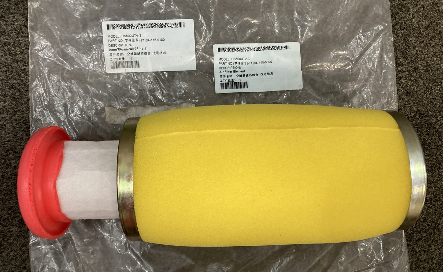 NEW GENUINE HISUN 17104-115-0000 AIR FILTER ASSY 1714-115-0100