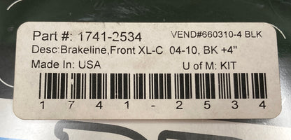 New Genuine Drag Specialties 1741-2534 Break line Front XL-C BLK +4" 660310-4