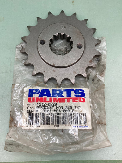 New Genuine Parts Unlimited 1212-0329 Sprocket 18T Honda 23801-MBA-000