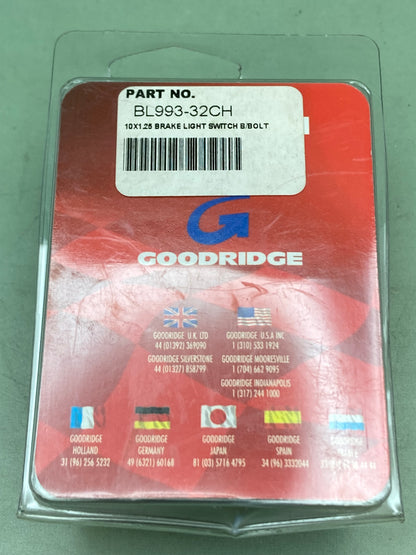 New Genuine Goodridge BL993-32CH Brake Light Switch B/Bolt 10 x 1.25
