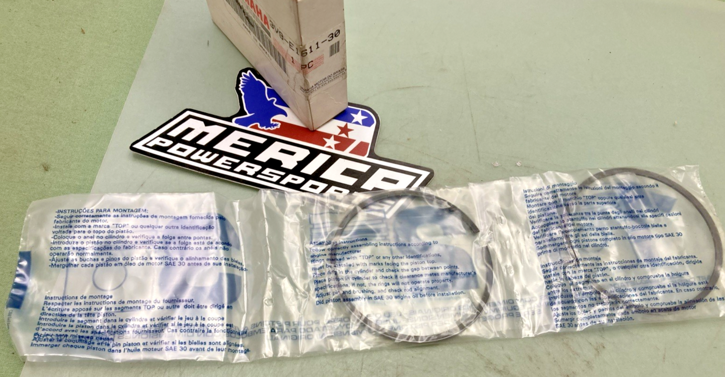 New Genuine Yamaha 3V9-E1611-30 Piston Ring Set Incomplete Set