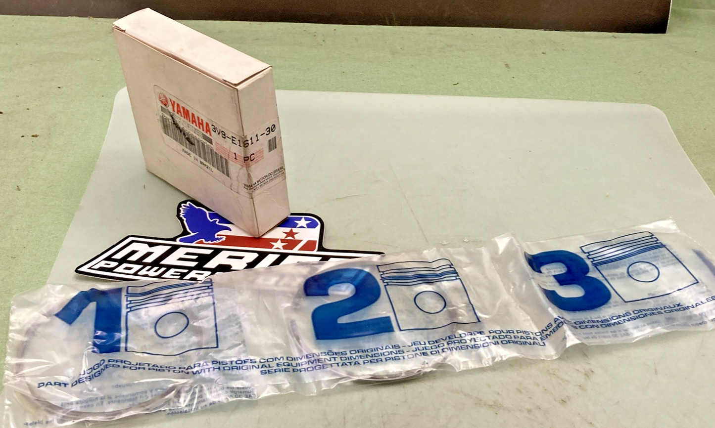 New Genuine Yamaha 3V9-E1611-30 Piston Ring Set Incomplete Set