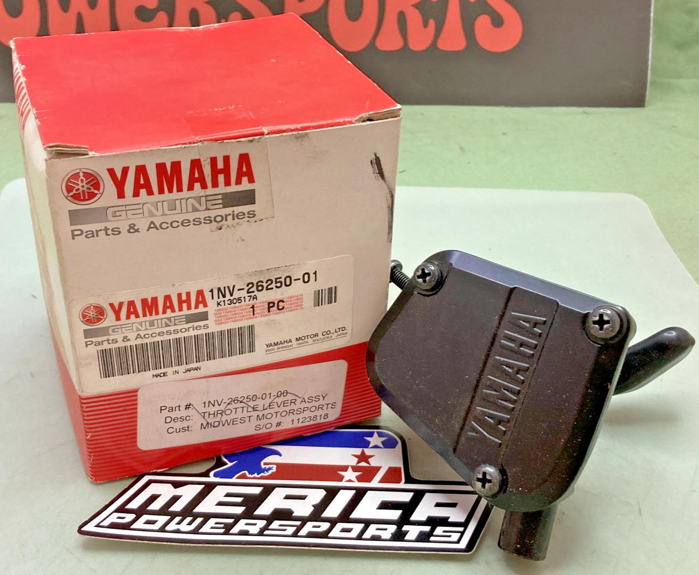 New Genuine Yamaha 1NV-26250-01 Throttle Lever Assembly