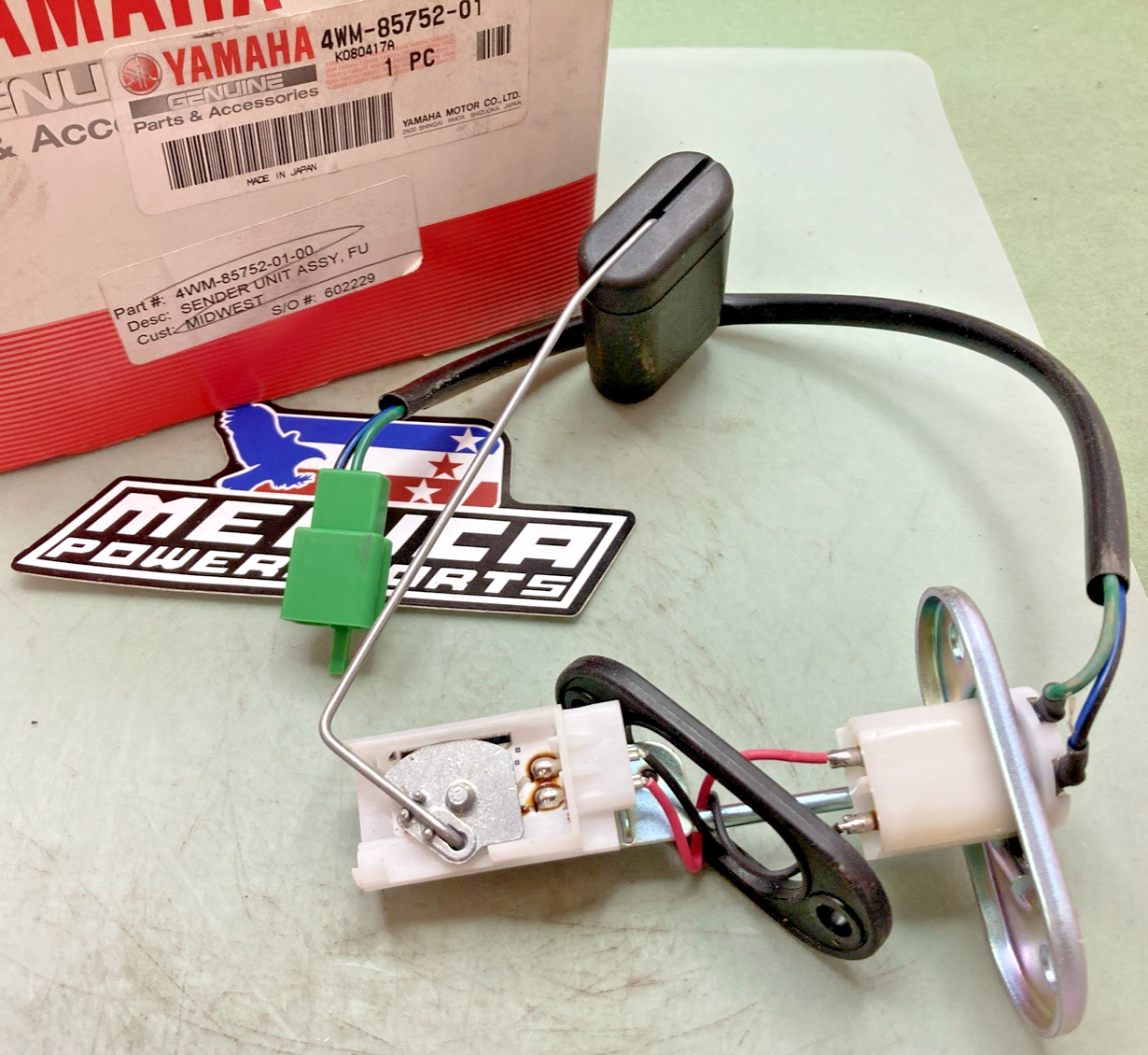 New Genuine Yamaha 4WM-85752-01 Sender, Unit, Assembly, Fuel, Meter