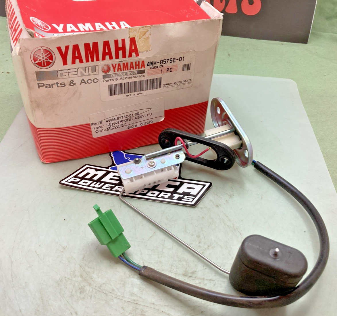 New Genuine Yamaha 4WM-85752-01 Sender, Unit, Assembly, Fuel, Meter